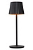 JUSTINE - Oplaadbare Tafellamp Binnen/Buiten - Accu/Batterij - LED Dimb. - 1x2W 2700K - IP54 - Met draadloos oplaadstation - Zwart JUSTINE - Oplaadbare Tafellamp Binnen/Buiten - Accu/Batterij - LED Dimb. - 1x2W 2700K - IP54 - Met draadloos oplaadstation - Zwart