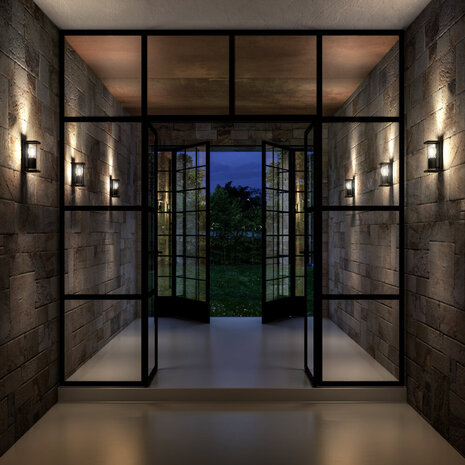 Lucide CLAIRE - Wandlamp Binnen/Buiten - 1xE27 - IP54 - Antraciet Lucide CLAIRE - Wandlamp Binnen/Buiten - 1xE27 - IP54 - Antraciet