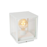 Lucide CLAIRE - Sokkellamp - 1xE27 - IP54 - Wit Lucide CLAIRE - Sokkellamp - 1xE27 - IP54 - Wit