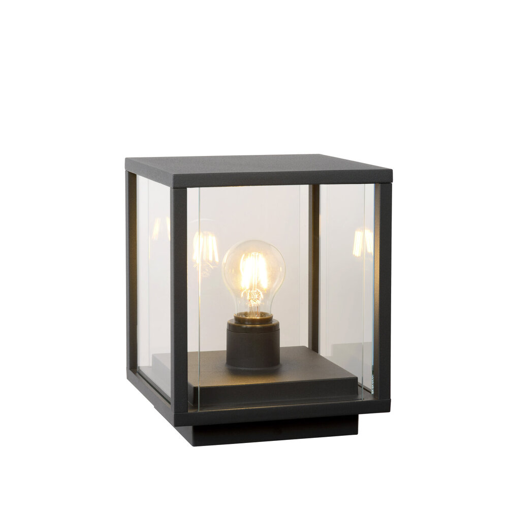 Lucide CLAIRE - Sokkellamp - 1xE27 - IP54 - Antraciet