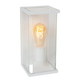 Lucide CLAIRE - Wandlamp Binnen/Buiten - 1xE27 - IP54 - Beweging & dag/nacht sensor - Wit Lucide CLAIRE - Wandlamp Binnen/Buiten - 1xE27 - IP54 - Beweging & dag/nacht sensor - Wit