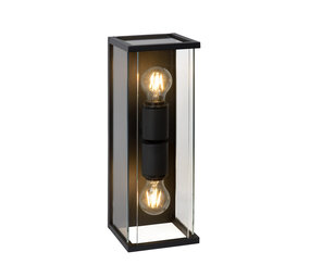 Lucide CLAIRE - Wandlamp Binnen/Buiten - 2xE27 - IP54 - Antraciet Lucide CLAIRE - Wandlamp Binnen/Buiten - 2xE27 - IP54 - Antraciet