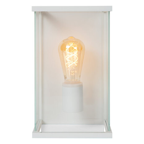 Lucide CLAIRE - Wandlamp Binnen/Buiten - 1xE27 - IP54 - Wit