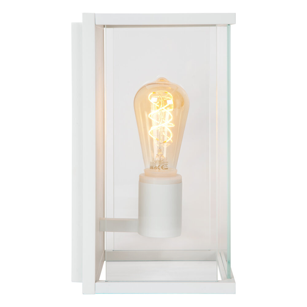 Lucide CLAIRE - Wandlamp Binnen/Buiten - 1xE27 - IP54 - Wit