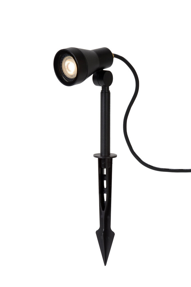 Lucide SPIKE - Tuinspot - Ø 6,5 cm - LED Dimb. - GU10 (MR16) - 1x5W 3000K - IP54 - Zwart Lucide SPIKE - Tuinspot - Ø 6,5 cm - LED Dimb. - GU10 (MR16) - 1x5W 3000K - IP54 - Zwart