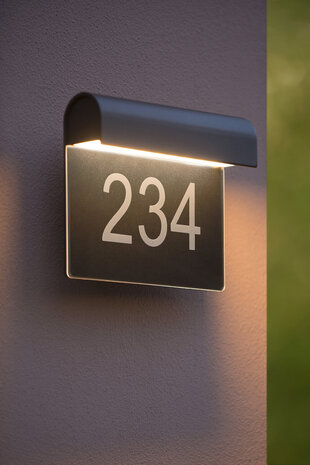 Lucide THESI LED - Wandlamp Binnen/Buiten - LED - 1x8W 3000K - IP54 - Zwart Lucide THESI LED - Wandlamp Binnen/Buiten - LED - 1x8W 3000K - IP54 - Zwart