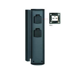 Lucide POWERPOINT - Buitenstopcontact zuil - Stopcontacten met penaarde - Type E -  FR, BE, POL, SVK & CZE norm - Ø 10 cm - IP44 ? Antraciet Lucide POWERPOINT - Buitenstopcontact zuil - Stopcontacten met penaarde - Type E -  FR, BE, POL, SVK & CZE norm - Ø 10 cm - IP44 ? Antraciet