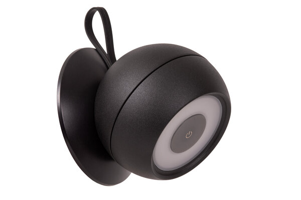 Lucide LUNEX - Oplaadbare Wandlamp Binnen/Buiten - Accu/Batterij - LED Dimb. - 1x2W 3000K - IP54 - Magnetisch - Zwart