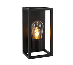 Lucide CARLYN - Wandlamp Badkamer - 1xE14 - IP54 - Zwart Lucide CARLYN - Wandlamp Badkamer - 1xE14 - IP54 - Zwart