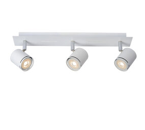 Lucide RILOU - Plafondspot - LED Dimb. - GU10 (MR16) - 3x5W 3000K - Wit Lucide RILOU - Plafondspot - LED Dimb. - GU10 (MR16) - 3x5W 3000K - Wit