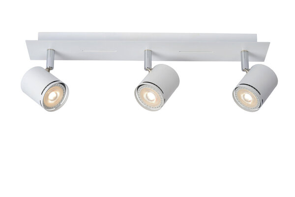 Lucide RILOU - Plafondspot - LED Dimb. - GU10 (MR16) - 3x5W 3000K - Wit Lucide RILOU - Plafondspot - LED Dimb. - GU10 (MR16) - 3x5W 3000K - Wit