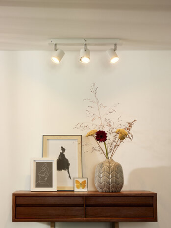 Lucide RILOU - Plafondspot - LED Dimb. - GU10 - 3x5W 3000K - Wit Lucide RILOU - Plafondspot - LED Dimb. - GU10 - 3x5W 3000K - Wit