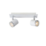 Lucide RILOU - Plafondspot - LED Dimb. - GU10 (MR16) - 2x5W 3000K - Wit Lucide RILOU - Plafondspot - LED Dimb. - GU10 (MR16) - 2x5W 3000K - Wit