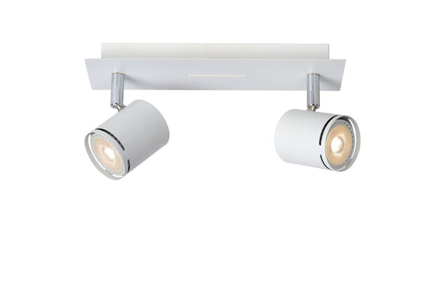 Lucide RILOU - Plafondspot - LED Dimb. - GU10 (MR16) - 2x5W 3000K - Wit Lucide RILOU - Plafondspot - LED Dimb. - GU10 (MR16) - 2x5W 3000K - Wit