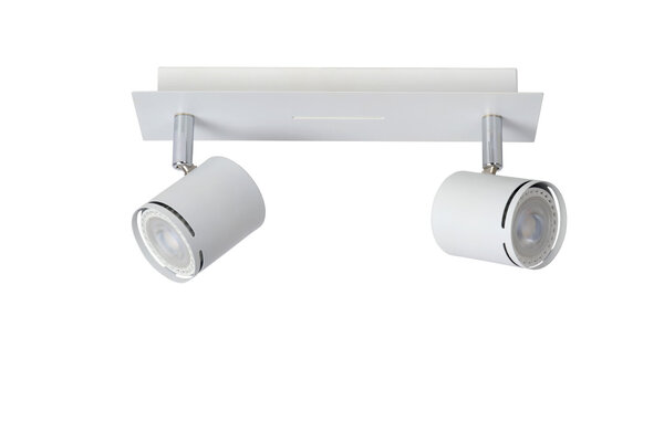 Lucide RILOU - Plafondspot - LED Dimb. - GU10 (MR16) - 2x5W 3000K - Wit Lucide RILOU - Plafondspot - LED Dimb. - GU10 (MR16) - 2x5W 3000K - Wit
