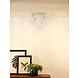 Lucide RILOU - Plafondspot - LED Dimb. - GU10 (MR16) - 2x5W 3000K - Wit Lucide RILOU - Plafondspot - LED Dimb. - GU10 (MR16) - 2x5W 3000K - Wit