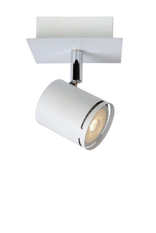 Lucide RILOU - Plafondspot - LED Dimb. - GU10 - 1x5W 3000K - Wit Lucide RILOU - Plafondspot - LED Dimb. - GU10 - 1x5W 3000K - Wit