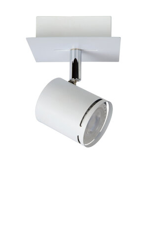 Lucide RILOU - Plafondspot - LED Dimb. - GU10 (MR16) - 1x5W 3000K - Wit Lucide RILOU - Plafondspot - LED Dimb. - GU10 (MR16) - 1x5W 3000K - Wit