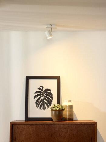 Lucide RILOU - Plafondspot - LED Dimb. - GU10 - 1x5W 3000K - Wit Lucide RILOU - Plafondspot - LED Dimb. - GU10 - 1x5W 3000K - Wit