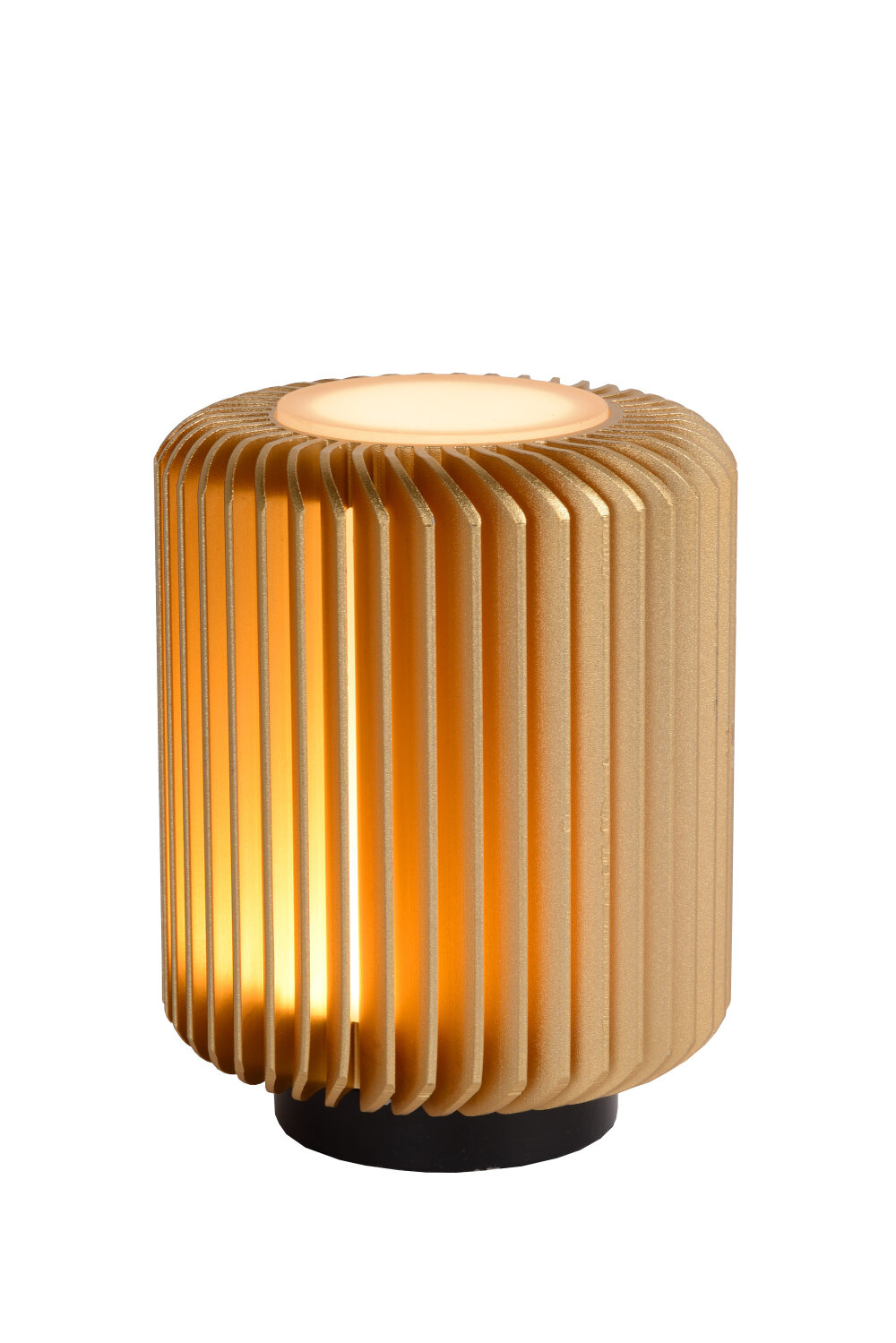 Lucide TURBIN - Tafellamp - Ø 10,6 cm - LED - 1x5W 3000K - Mat Goud / Messing
