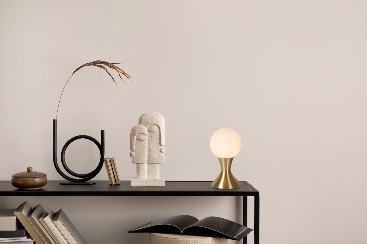 Lucide MOYA - Tafellamp - Ø 12 cm - 1xG9 - Mat Goud / Messing