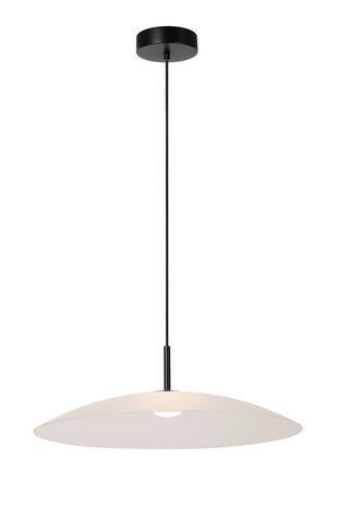 Lucide MENGA - Hanglamp - Ø 60 cm - LED Dimb. - 1x18,6W 2700K - Opaal | Premium