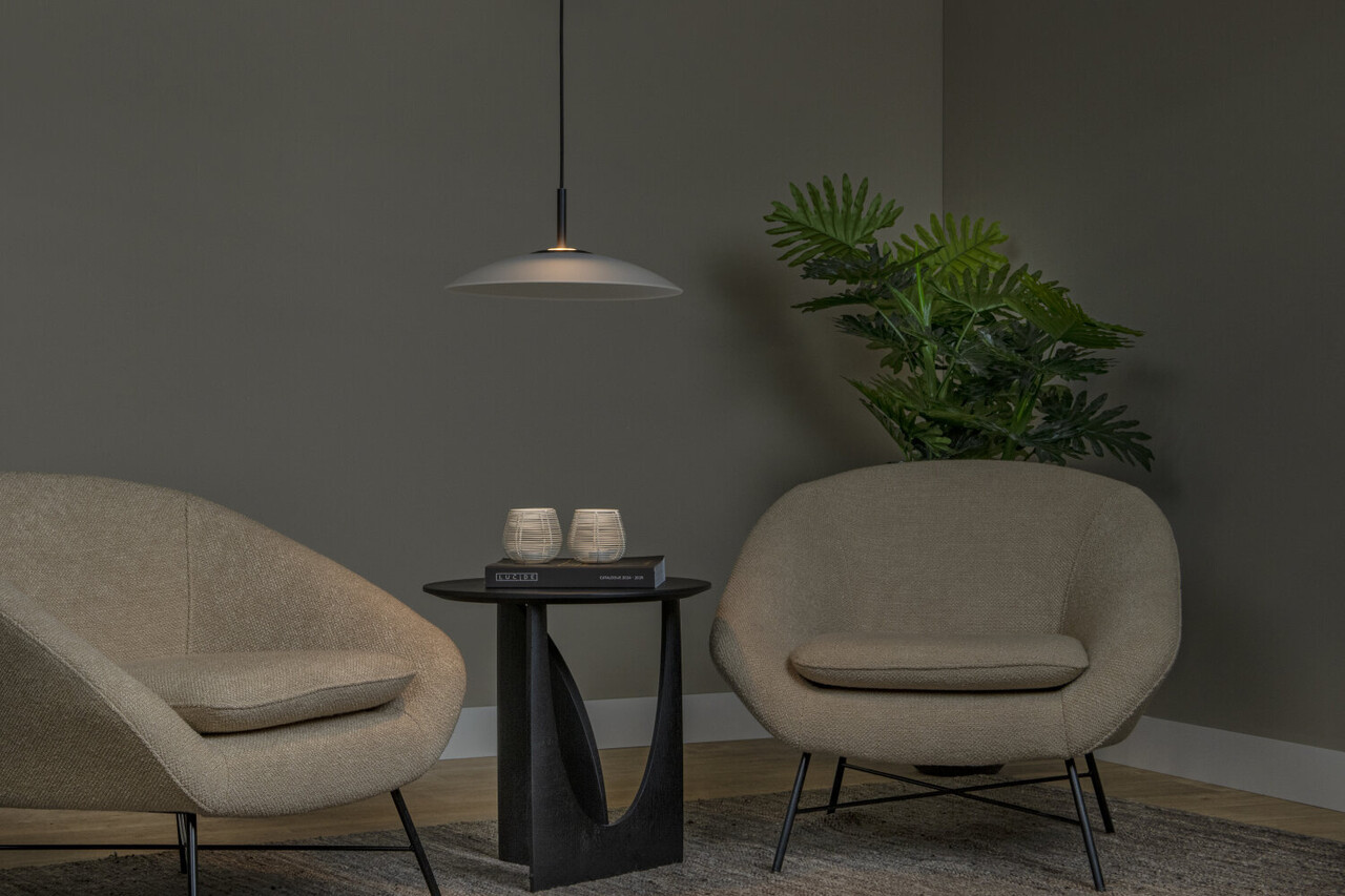 Lucide MENGA - Hanglamp - Ø 40 cm - LED Dimb. - 1x11W 2700K - Opaal | Premium Lucide MENGA - Hanglamp - Ø 40 cm - LED Dimb. - 1x11W 2700K - Opaal | Premium