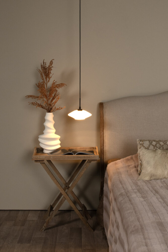 Lucide TREVOR - Hanglamp - Ø 20 cm - 1xG9 - Opaal Lucide TREVOR - Hanglamp - Ø 20 cm - 1xG9 - Opaal