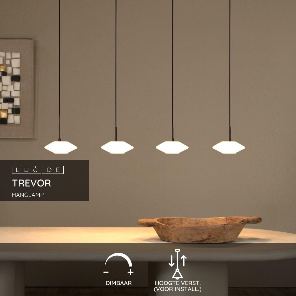 Lucide TREVOR - Hanglamp - 4xG9 - Opaal Lucide TREVOR - Hanglamp - 4xG9 - Opaal