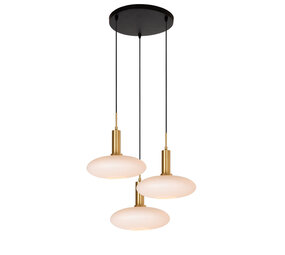Lucide SINGALA - Hanglamp - Ø 55 cm - 3xE27 - Mat Goud / Messing Lucide SINGALA - Hanglamp - Ø 55 cm - 3xE27 - Mat Goud / Messing