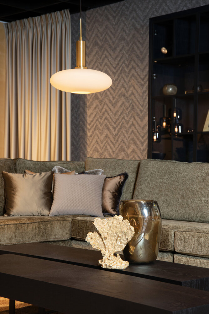 Lucide SINGALA - Hanglamp - Ø 30 cm - 1xE27 - Mat Goud / Messing