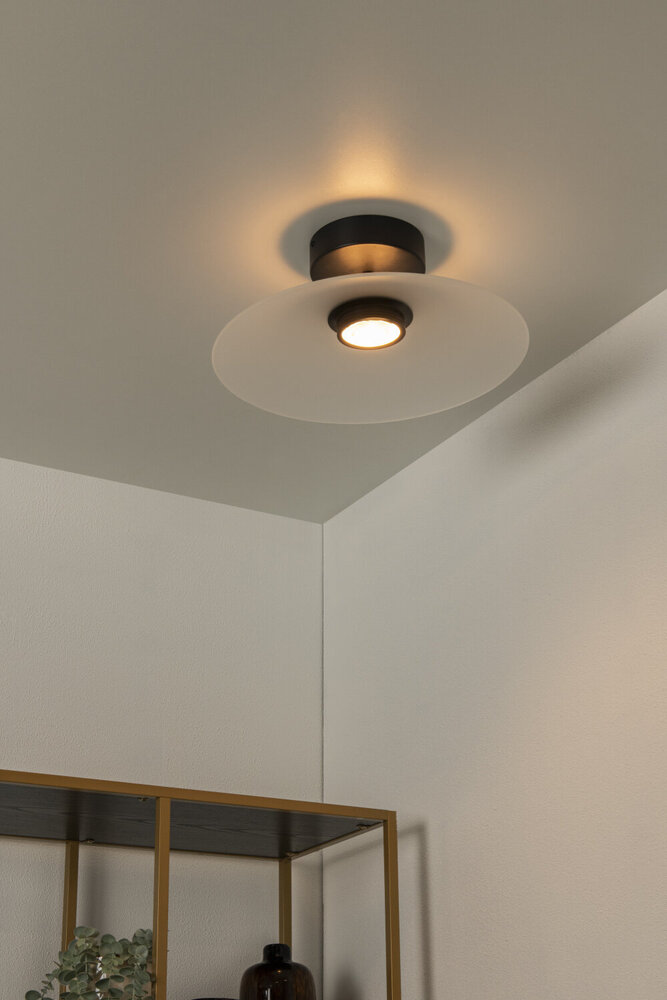 Lucide MENGA - Plafonnière - Ø 40 cm - LED Dimb. - 1x11W 2700K - Opaal | Premium