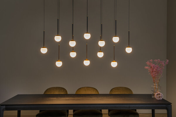 Lucide CALINA - Hanglamp - LED Dimb. - 12x7,7W 2700K - Zwart | Premium Lucide CALINA - Hanglamp - LED Dimb. - 12x7,7W 2700K - Zwart | Premium