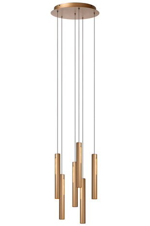 Lucide GRIFFITH - Hanglamp - Ø 38 cm - LED Dimb. - CCT - 6x6W 2700K/4000K - Brons | Premium Lucide GRIFFITH - Hanglamp - Ø 38 cm - LED Dimb. - CCT - 6x6W 2700K/4000K - Brons | Premium