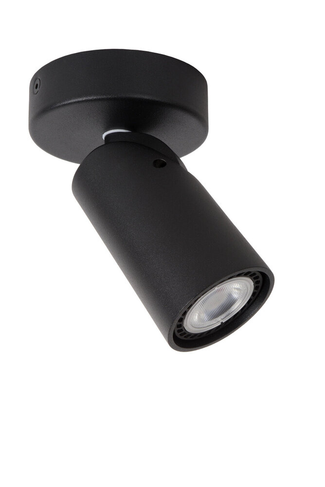 Lucide XYRUS - Plafondspot - Ø 9 cm - LED Dim to warm - GU10 - 1x5W 2200K/3000K - Zwart Lucide XYRUS - Plafondspot - Ø 9 cm - LED Dim to warm - GU10 - 1x5W 2200K/3000K - Zwart