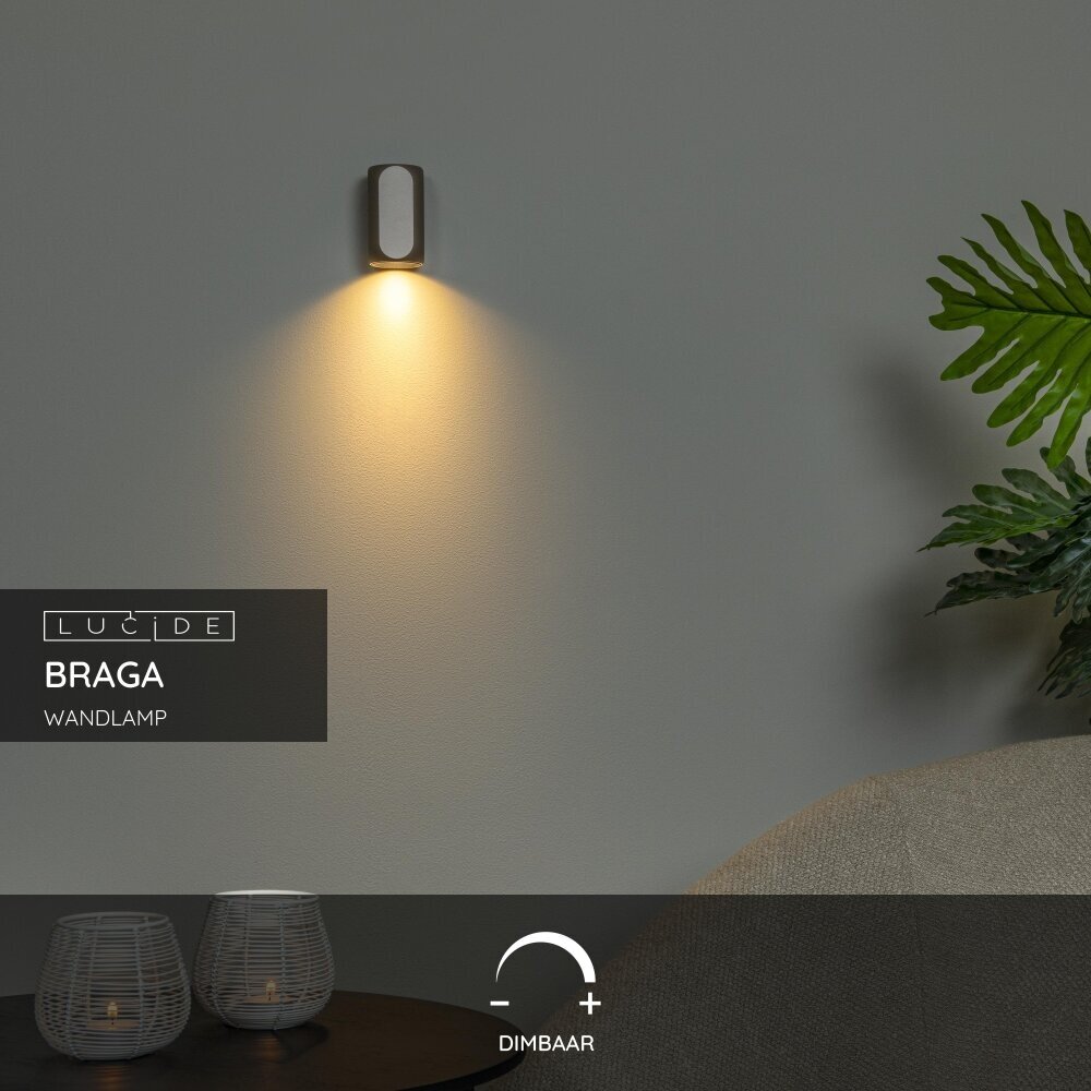 Lucide BRAGA - Wandlamp - 1xGU10 - Koffie | Premium Lucide BRAGA - Wandlamp - 1xGU10 - Koffie | Premium