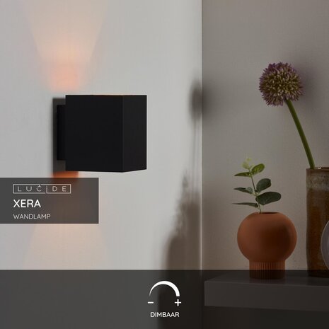 Lucide XERA - Wandlamp - 1xG9 - Zwart Lucide XERA - Wandlamp - 1xG9 - Zwart