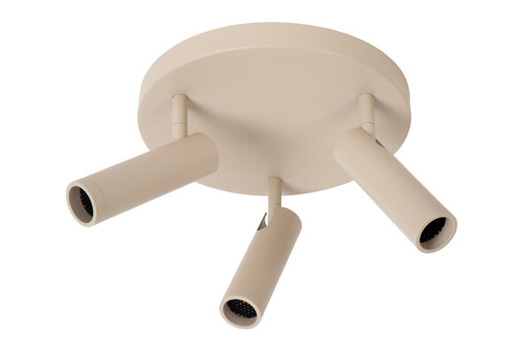Lucide GRADO - Plafondspot - Ø 25 cm - 3xGU10 (MR11) - Taupe Lucide GRADO - Plafondspot - Ø 25 cm - 3xGU10 (MR11) - Taupe