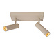 Lucide GRADO - Plafondspot - 2xGU10 (MR11) - Taupe Lucide GRADO - Plafondspot - 2xGU10 (MR11) - Taupe