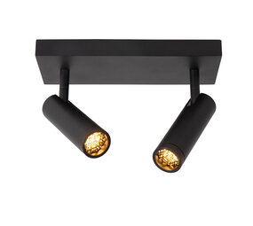 Lucide GRADO - Plafondspot - 2xGU10 (MR11) - Zwart Lucide GRADO - Plafondspot - 2xGU10 (MR11) - Zwart