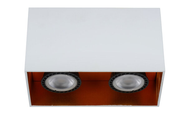 Lucide BIDO - Plafondspot - 2xGU10 - Wit Lucide BIDO - Plafondspot - 2xGU10 - Wit