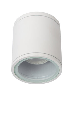 Lucide AVEN - Plafondspot Badkamer - Ø 9 cm - 1xGU10 (MR16) - IP65 - Wit