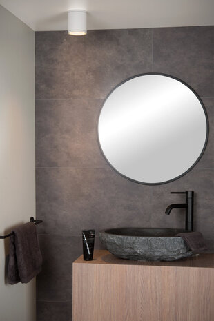 Lucide AVEN - Plafondspot Badkamer - Ø 9 cm - 1xGU10 (MR16) - IP65 - Wit