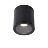 Lucide AVEN - Plafondspot Badkamer - Ø 9 cm - 1xGU10 (MR16) - IP65 - Zwart