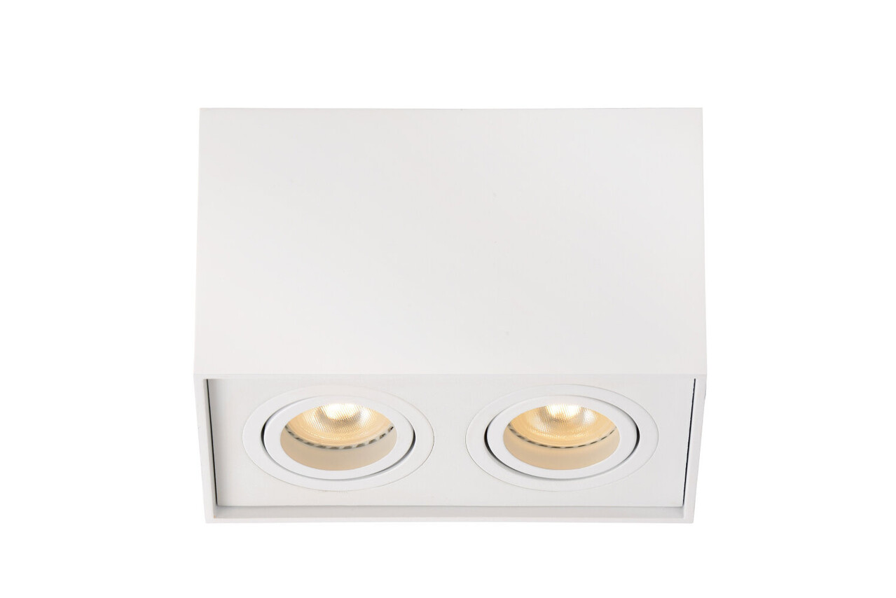 Lucide TUBE - Plafondspot - 2xGU10 - Wit Lucide TUBE - Plafondspot - 2xGU10 - Wit