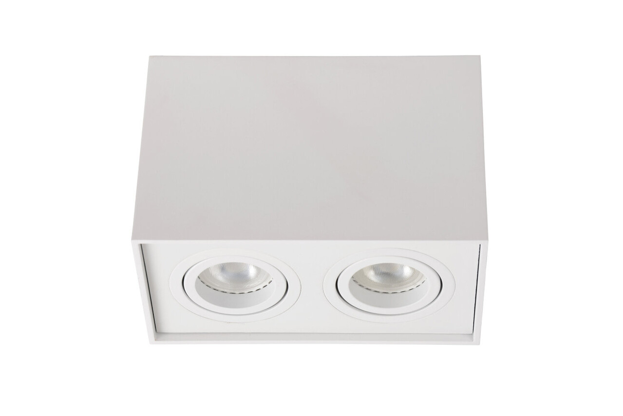 Lucide TUBE - Plafondspot - 2xGU10 - Wit Lucide TUBE - Plafondspot - 2xGU10 - Wit