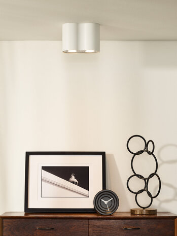 Lucide TUBE - Plafondspot - 2xGU10 - Wit Lucide TUBE - Plafondspot - 2xGU10 - Wit