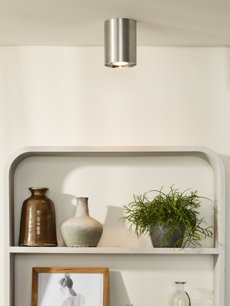 Lucide TUBE - Plafondspot - Ø 9,6 cm - 1xGU10 - Mat chroom Lucide TUBE - Plafondspot - Ø 9,6 cm - 1xGU10 - Mat chroom