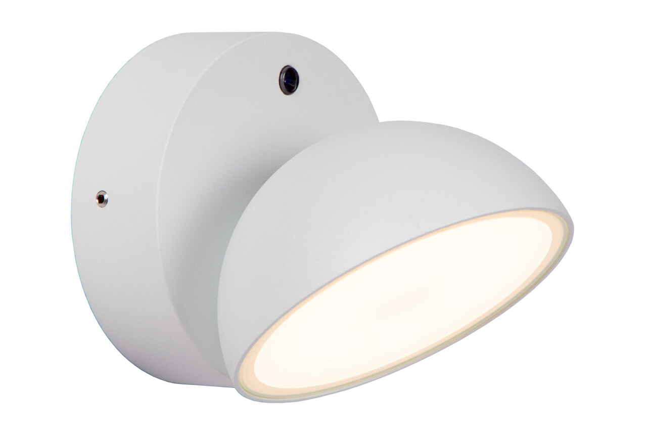 Lucide FINN - Wandlamp Binnen/Buiten - LED - 1x12W 3000K - IP54 - Dag/nacht sensor - Wit Lucide FINN - Wandlamp Binnen/Buiten - LED - 1x12W 3000K - IP54 - Dag/nacht sensor - Wit