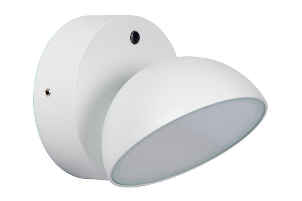 Lucide FINN - Wandlamp Binnen/Buiten - LED - 1x12W 3000K - IP54 - Dag/nacht sensor - Wit Lucide FINN - Wandlamp Binnen/Buiten - LED - 1x12W 3000K - IP54 - Dag/nacht sensor - Wit